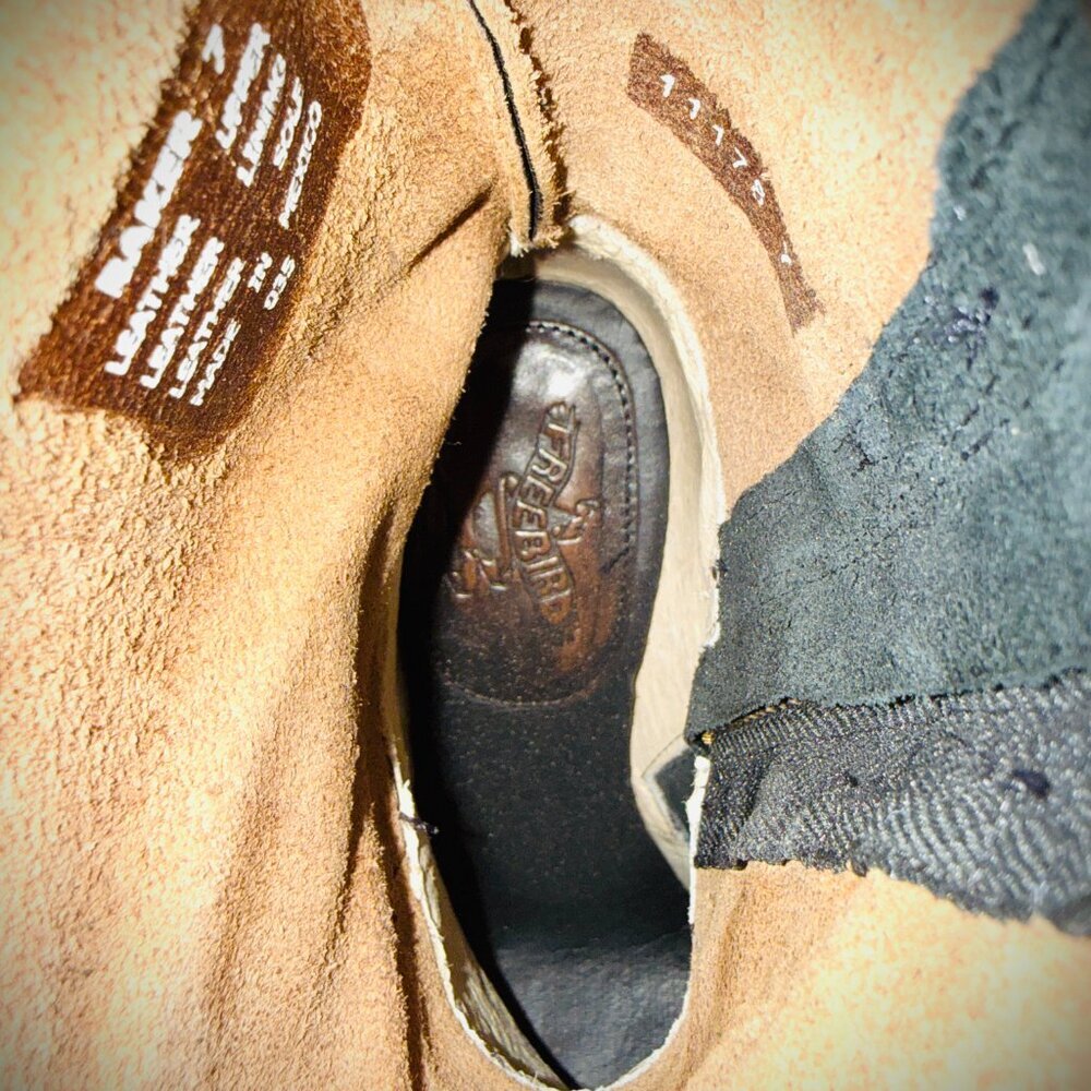 FREEBIRD BY STEVEN “BAKER” LEATHER BOOTS SZ 7 3” HEEL - Picture 8 of 9